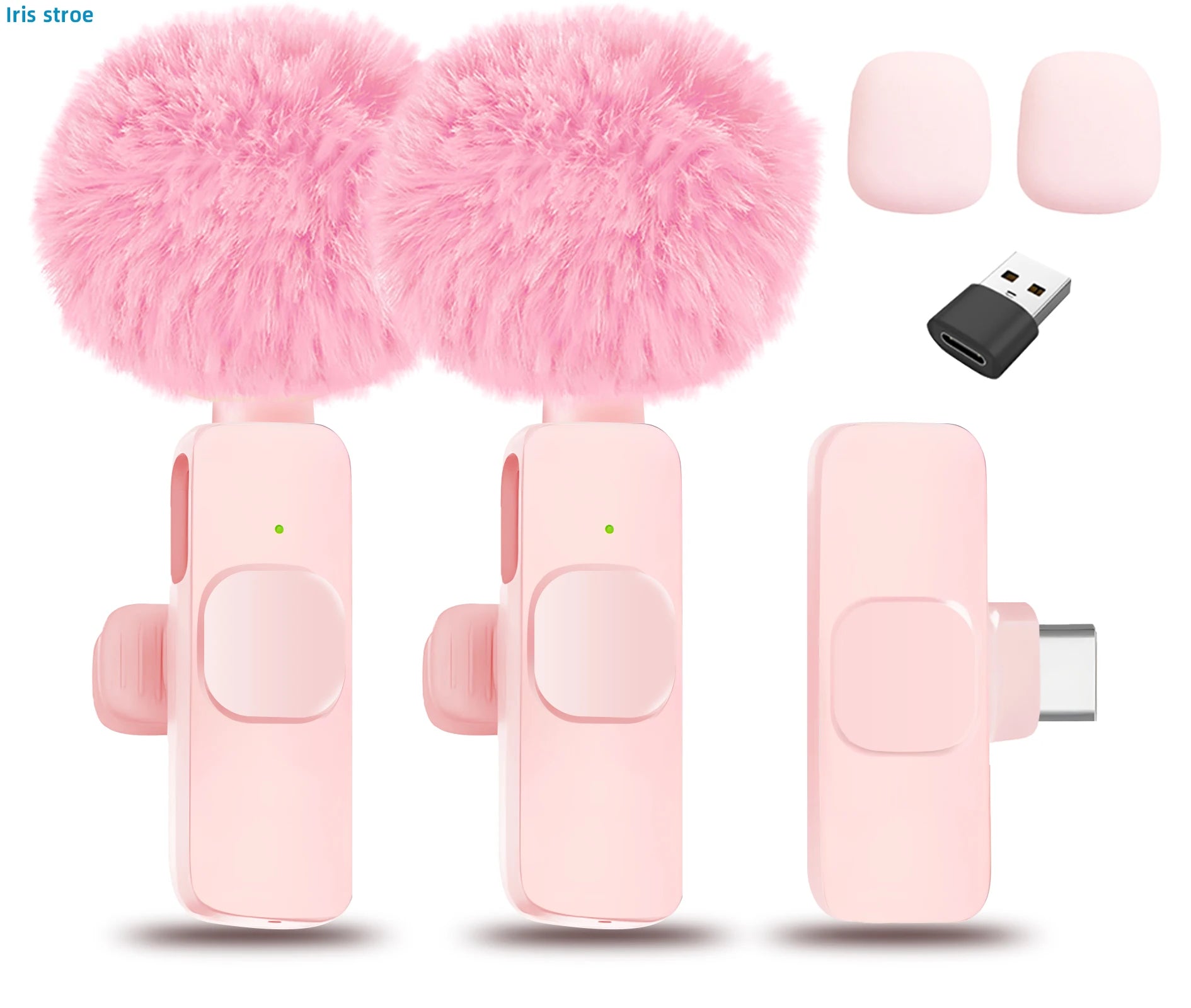 Wireless Lavalier Mic Kit for phones, cameras, laptops