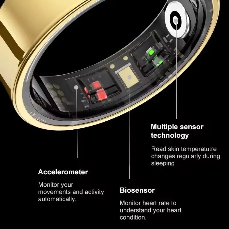Smart Health Ring w/ Charging Case